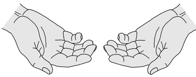 two open hands