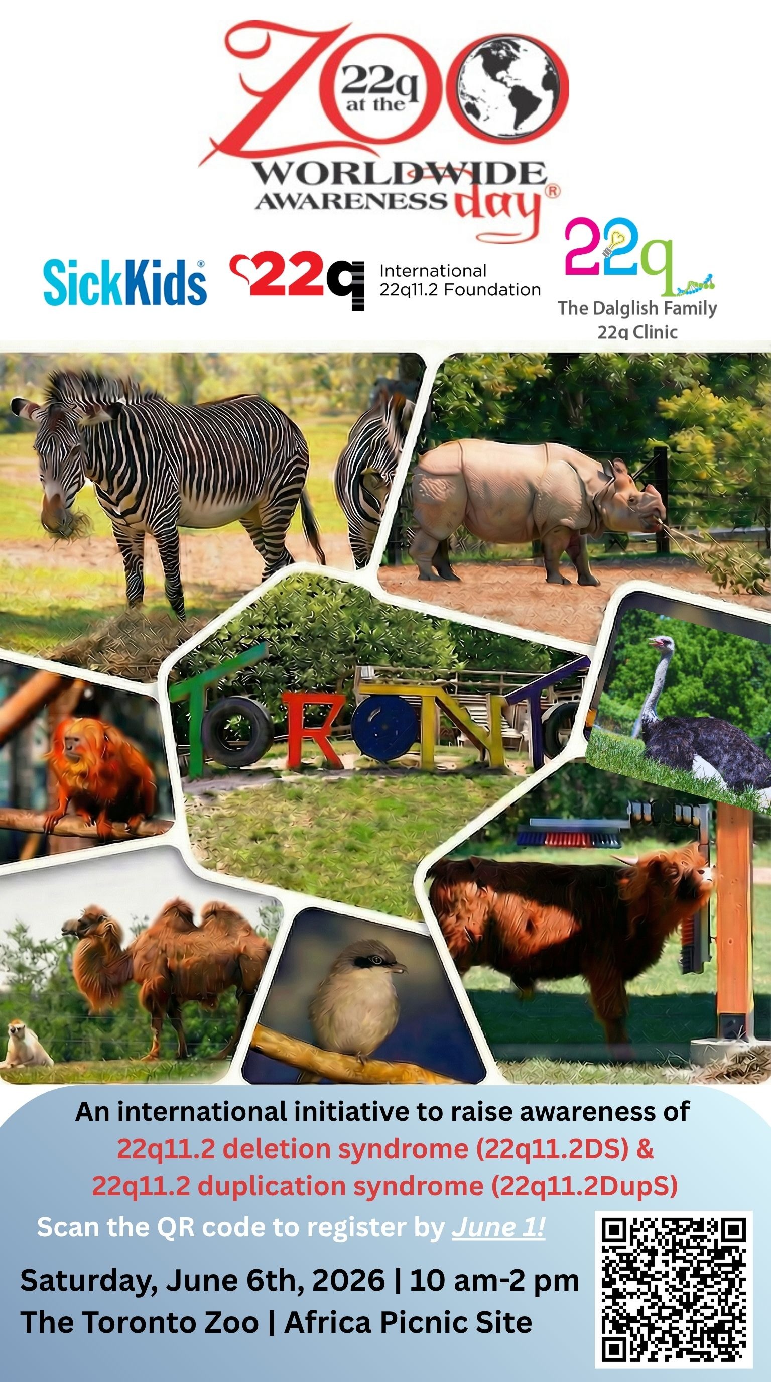 22q at the Zoo Toronto Event 2026 poster