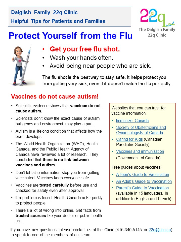 Protect yourself from the flu handout